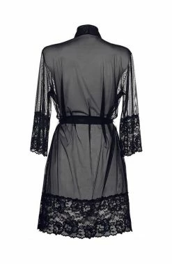 COAXcopenhagen.com LINGERIE Black Robe - APPROVAL