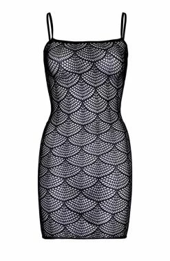 COAXcopenhagen.com Black Shell Net Mini Dress - Play Dress Up LINGERIE