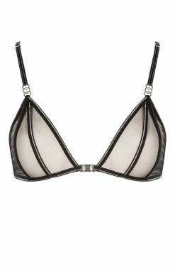 COAXcopenhagen.com Black Bralette - Manhattan Crossed Bra LINGERIE