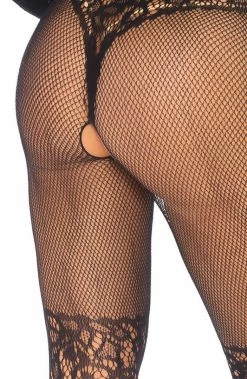 COAXcopenhagen2 Lace And Net Bodystocking - Elegant Moments LINGERIE