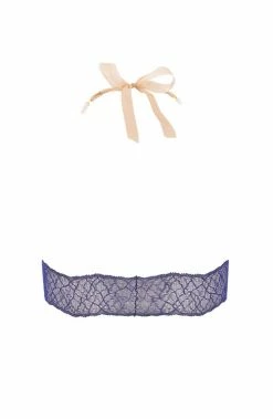 COAXcopenhagen.com Blue Bralette With Pearl Strand - Sydney Bra Bras