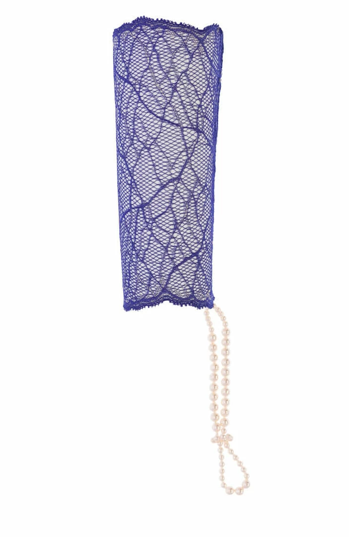 COAXcopenhagen.com The Original Pearl Collection Blue Glove With Stimulating Pearls - Sydney Glove