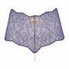 COAXcopenhagen.com Crotchless Blue Hipster Panty With Single Pearl String - Sydney Panty