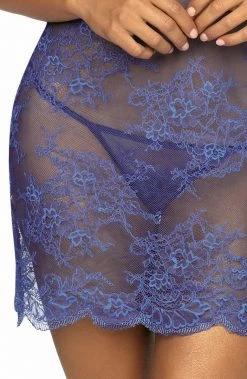 COAXcopenhagen.com Blue Lace Lingerie Dress - SWAY