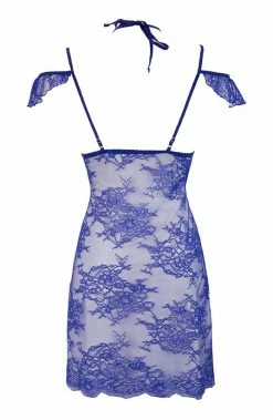 COAXcopenhagen.com Blue Lace Lingerie Dress - SWAY