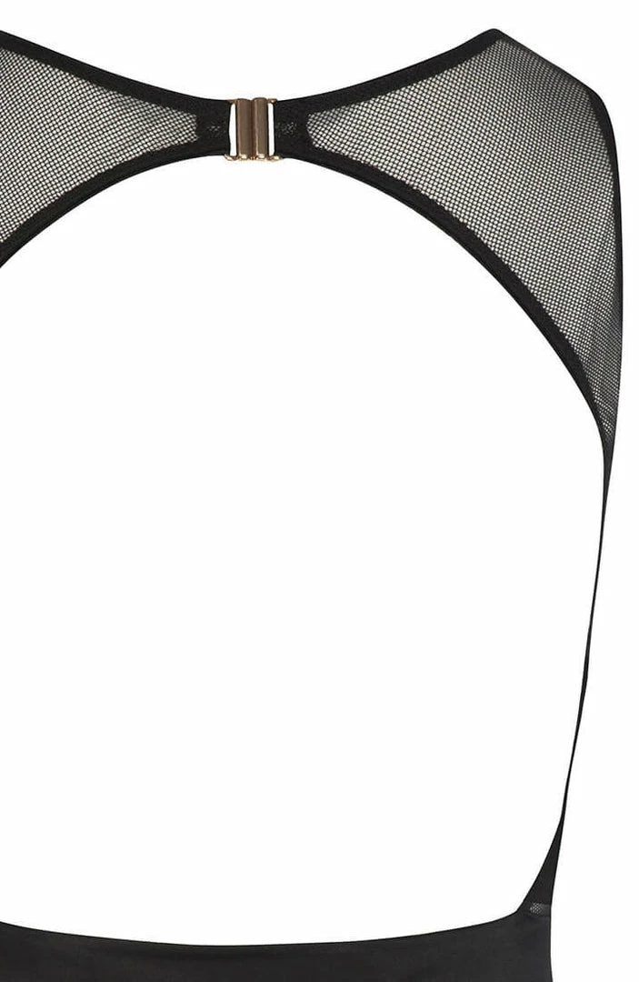 COAXcopenhagen2 LINGERIE Black Bodysuit With Pearl String - Vienna Body