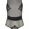 COAXcopenhagen2 LINGERIE Black Bodysuit With Pearl String - Vienna Body