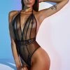 COAXcopenhagen.com LINGERIE Bodysuit With Double Pearl String - Manhattan Body