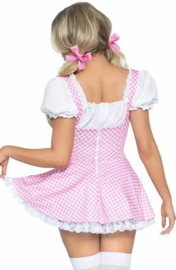 COAXcopenhagen.com COSTUMES Pink Gingham Dress Costume - Farm Hair, Don't Care