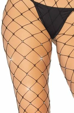 COAXcopenhagen2 Fishnet Pantyhose With Rhinestones HOSIERY