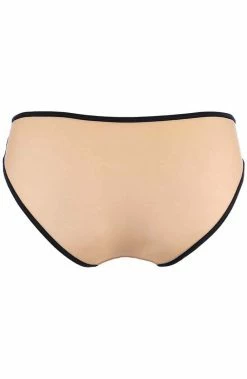 COAXcopenhagen.com LINGERIE Brief Panty With Noen Yellow Contrast - Passion Wave