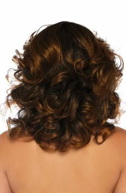 COAXcopenhagen2 Brown 70s Disco Wig 20's, 60's & 80's