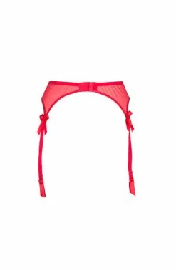 COAXcopenhagen2 Red Plus Size PVC Garter Belt - CHERISH