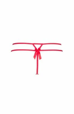 COAXcopenhagen2 Red Plus Size PVC Thong - CHERISH