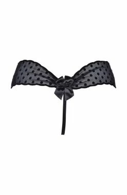COAXcopenhagen.com LINGERIE Black String With Dots - CRUSH