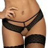 COAXcopenhagen.com LINGERIE Black String With Dots - CRUSH