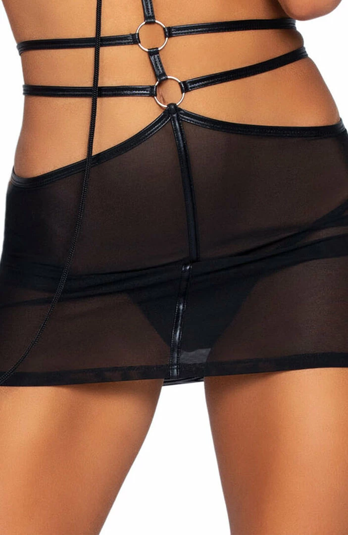 COAXcopenhagen.com Harness Dress With Leash & Blindfold - Locked Up LINGERIE