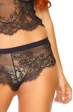 COAXcopenhagen2 Cami Top And Boyshorts - Eyelash Lace