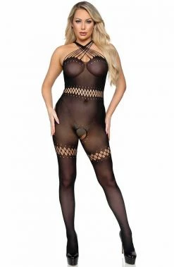 COAXcopenhagen2 Cage-strap Bodystocking - Twisted Strap