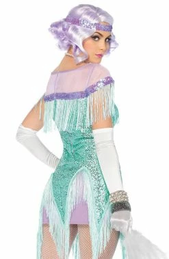 COAXcopenhagen2 Turquoise Flapper Girl Costume - Foxtrot Flirt