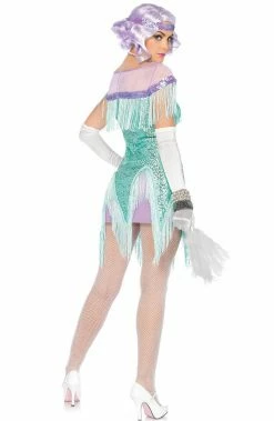 COAXcopenhagen2 Turquoise Flapper Girl Costume - Foxtrot Flirt