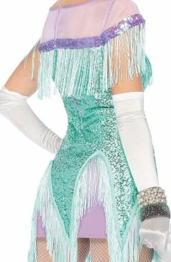 COAXcopenhagen2 Turquoise Flapper Girl Costume - Foxtrot Flirt