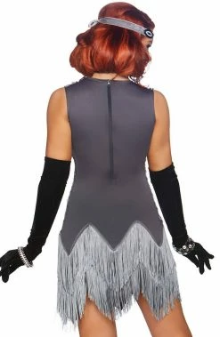 COAXcopenhagen.com COSTUMES Silver Flapper Girl Costume - Roaring Roxy