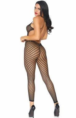 COAXcopenhagen2 LINGERIE Cut-out Fishnet Bodystocking - Nighttime Hunt