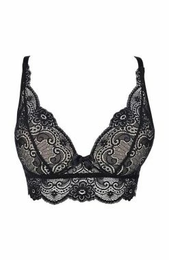 COAXcopenhagen.com Black Lace Bustier Bra - DEVOTION LINGERIE