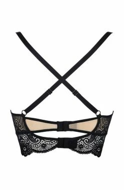 COAXcopenhagen.com Black Lace Bustier Bra - DEVOTION LINGERIE