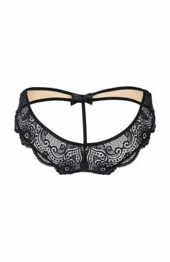 COAXcopenhagen.com Black Peek A Boo Brief Panty - DEVOTION