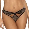 COAXcopenhagen.com Black Net Thong With Cage-straps - DIVERT