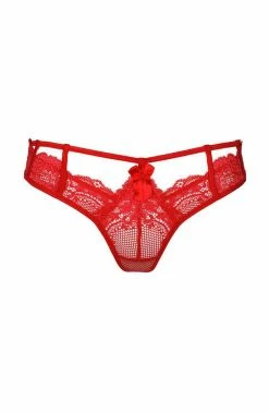 COAXcopenhagen.com Red Thong - DUCHESS LINGERIE