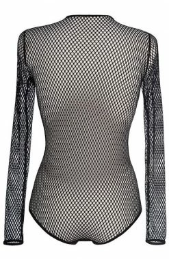 COAXcopenhagen2 LINGERIE Black Fishnet Bodysuit - ENAMORED