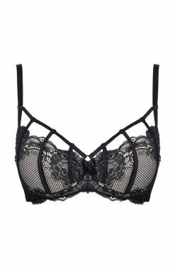 COAXcopenhagen.com LINGERIE Black Bra With Cut-outs - ENTRAP