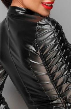 COAXcopenhagen2 The COAX Fetish ENVY - Wet Look Biker Jacket