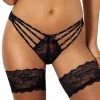 COAXcopenhagen.com LINGERIE Black Cage-strap Thong - She Said