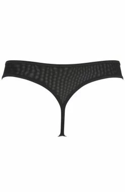 COAXcopenhagen.com Black & Red Lace Thong - Here With Me