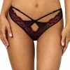 COAXcopenhagen.com Black Thong With Red Lace - Sunset Lover