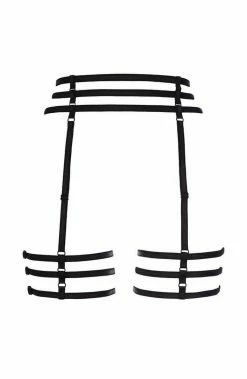 COAXcopenhagen2 Black Harness Garter Belt - FOLLOW