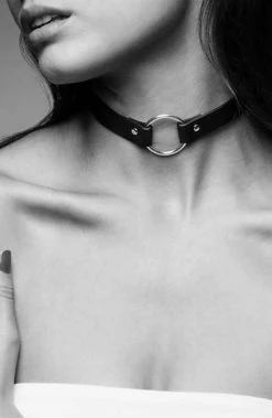 COAXcopenhagen.com Faux Leather Choker With O-ring