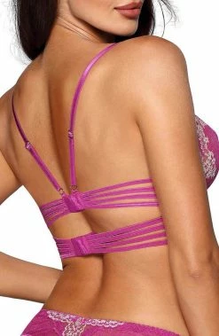 COAXcopenhagen.com Fuchsia Lace Bustier Bra - Choose Me LINGERIE