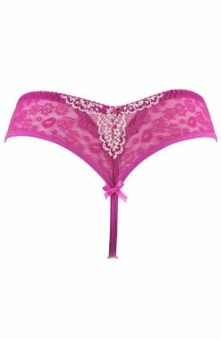 COAXcopenhagen.com Fuchsia Lace Thong - Choose Me LINGERIE