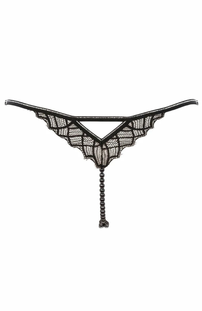 COAXcopenhagen.com G-string With Double Pearl String - Manhattan G-string
