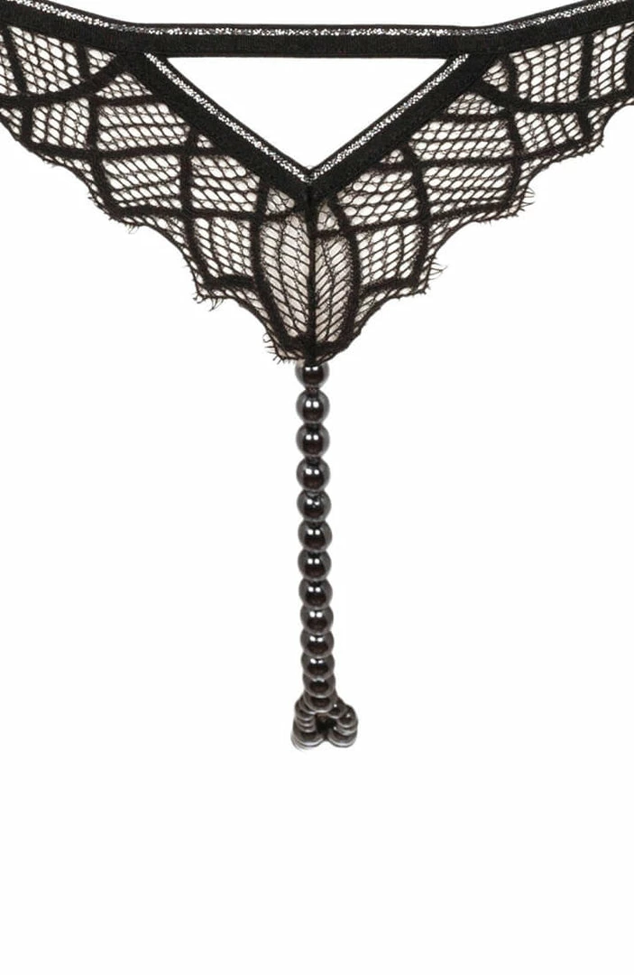 COAXcopenhagen.com G-string With Double Pearl String - Manhattan G-string