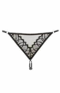 COAXcopenhagen.com G-string With Double Pearl String - Manhattan G-string