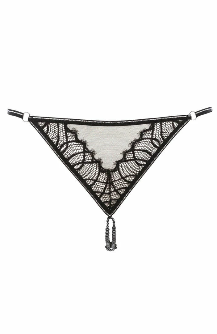 COAXcopenhagen.com G-string With Double Pearl String - Manhattan G-string