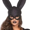 COAXcopenhagen2 Black Glitter Bunny Mask
