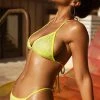 COAXcopenhagen.com SWIMWEAR Neon Yellow Rhinestone Bikini Set - Summer Time