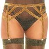COAXcopenhagen2 Gold Garter Belt With Shimmer